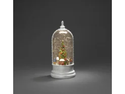 Konstsmide LED Wasserlaterne Deutscher Weihnachtsmarkt Weiß