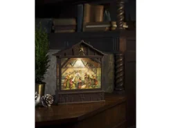 Konstsmide LED Weihnachtskrippe mit 5 h-Timer