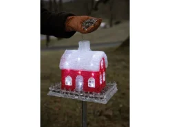 Konstsmide LED-Acryl Vogelhaus 32 kaltweiße LED für Außen