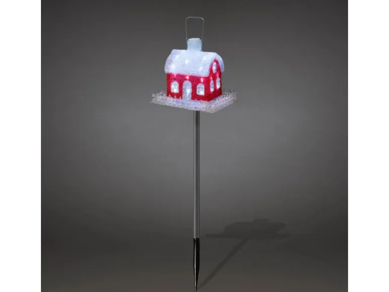 Konstsmide LED-Acryl Vogelhaus 32 kaltweiße LED für Außen