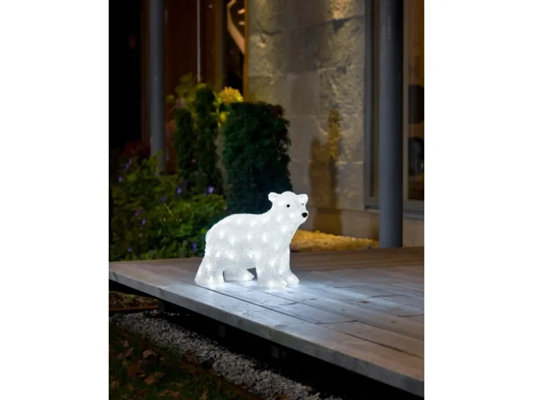 Konstsmide LED-Acryl-Eisbär 64 Dioden Kaltweiß
