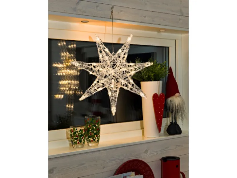 Konstsmide LED-Acryl-Stern 32 Dioden 24 V für Innen Warmweiß
