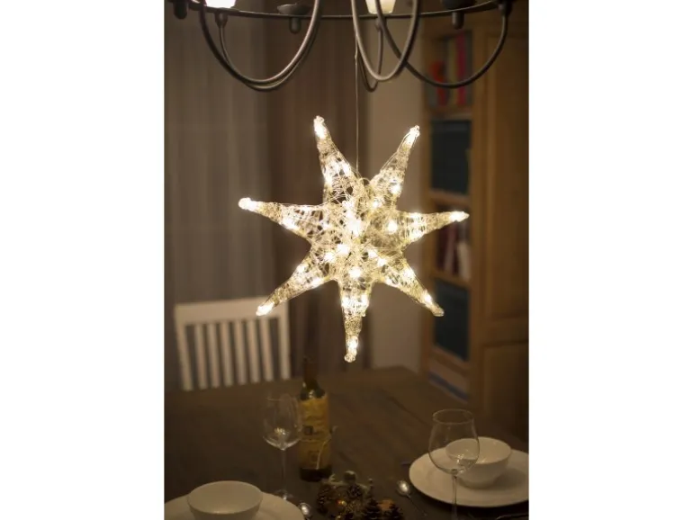 Konstsmide LED-Acryl-Stern 32 Dioden 24 V für Innen Warmweiß