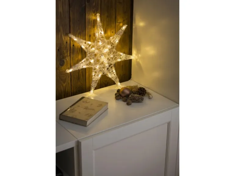 Konstsmide LED-Acryl-Stern 32 Dioden 24 V für Innen Warmweiß