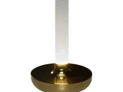 Konstsmide LED-Akku-Vase Biarritz Gold ø 13,5 cm x 20,5 cm