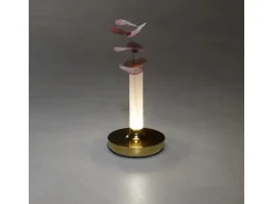 Konstsmide LED-Akku-Vase Biarritz Gold ø 13,5 cm x 20,5 cm