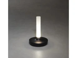 Konstsmide LED-Akku-Vase Biarritz Schwarz ø 13,5 cm x 20,5 cm