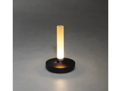Konstsmide LED-Akku-Vase Biarritz Schwarz ø 13,5 cm x 20,5 cm