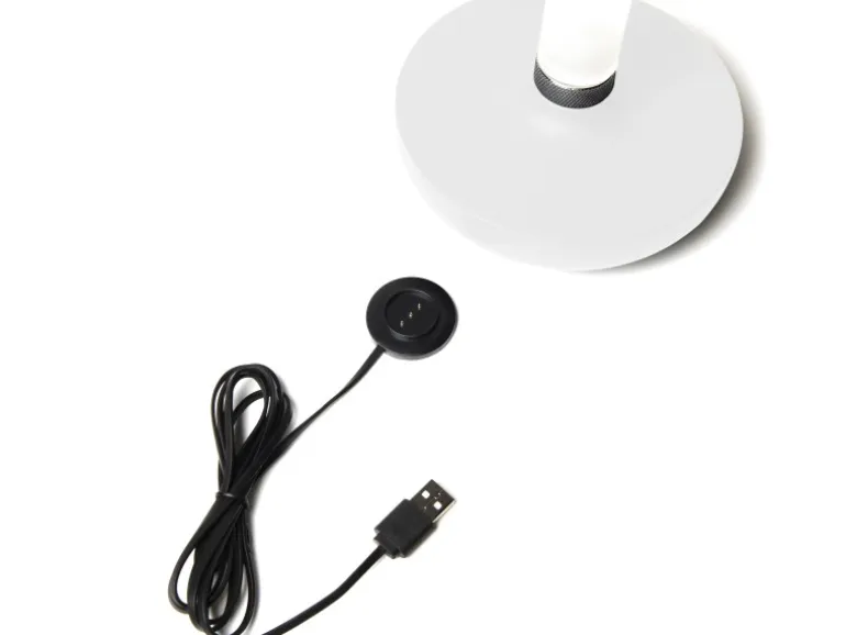 Konstsmide LED-Akku-Vase Biarritz Weiß ø 13,5 cm x 20,5 cm