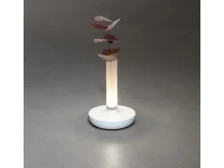Konstsmide LED-Akku-Vase Biarritz Weiß ø 13,5 cm x 20,5 cm