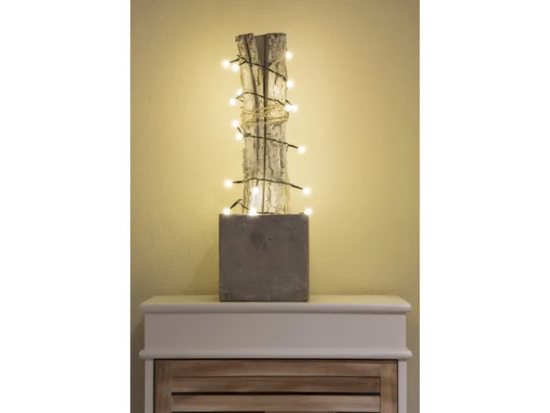 Konstsmide LED-Batterie-Globelichterkette 6h Timer 20 Dioden Warmweiß