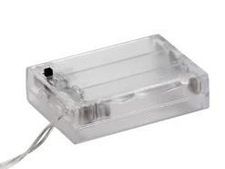 Konstsmide LED-Batterie-Lichterkette 16 Aluminium-Drahtkugeln Warmweiß