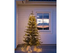 Konstsmide LED-Baummantel mit Ring Gefrostet für Außen Ø 17 cm Bernstein