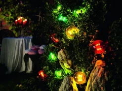 Konstsmide LED-Biergartenkette für außen 20 bunte Leuchtmittel