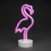 Konstsmide LED-Dekolampe Flamingo mit 6 h Timer für Batterie