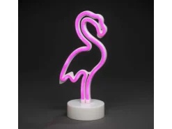Konstsmide LED-Dekolampe Flamingo mit 6 h Timer für Batterie