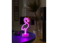 Konstsmide LED-Dekolampe Flamingo mit 6 h Timer für Batterie