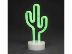 Konstsmide LED-Dekolampe Kaktus mit 6 h Timer für Batterie