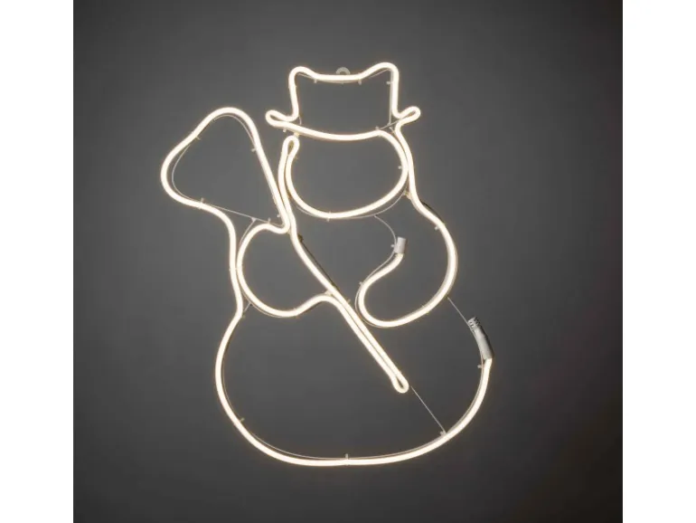 Konstsmide LED-Dekoleuchte Schneemann für außen 288 warmweiße LEDs