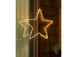 Konstsmide LED-Dekoleuchte für außen Stern 192 warmweiße LEDs