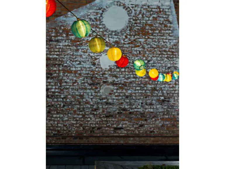 Konstsmide LED-Dekolichterkette 20 bunte Kugellampions außen