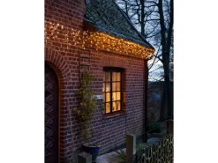 Konstsmide LED-Eisregen-Lichtervorhang 200 bernsteinfarbene LEDs