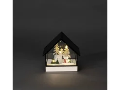 Konstsmide LED-Glashaus "X-Mas-Winterszenerie" mit 5 Warmweißen Dioden