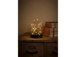 Konstsmide LED-Glaskuppel 30 bernsteinfarbene LEDs innen