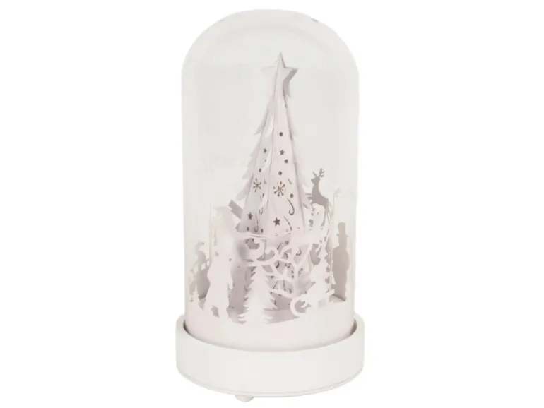 Konstsmide LED-Glaslaterne ''Weihnachtsmann'' mit 10 Warmweißen Dioden