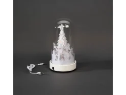 Konstsmide LED-Glaslaterne ''Weihnachtsmann'' mit 10 Warmweißen Dioden