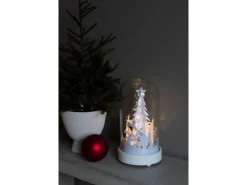 Konstsmide LED-Glaslaterne ''Weihnachtsmann'' mit 10 Warmweißen Dioden