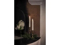 Konstsmide LED-Kerzen 2er-Set Weiß mit Timer für Innen