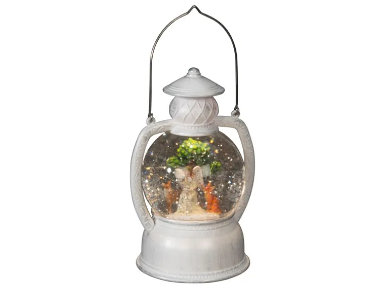 Konstsmide LED-Kugellaterne "Engel und Rentier'' mit 1 Warmweiße Diode und USB