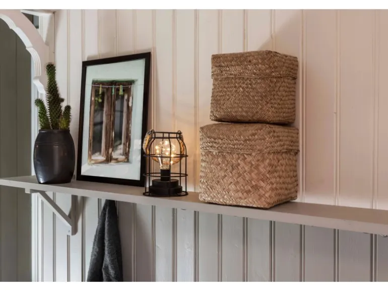 Konstsmide LED-Laterne Metall 9 warmweiße LEDs rund