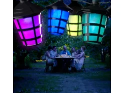 Konstsmide LED-Lichterkette Outdoor 20 Lampions Bunt