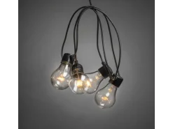 Konstsmide LED-Lichterkette Outdoor Biergarten 20 Glühbirnen Bernsteinfarben