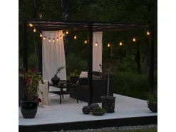 Konstsmide LED-Lichterkette Outdoor Biergarten 40 Birnen Bernsteinfarben