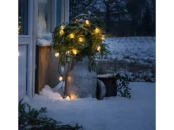 Konstsmide LED-Lichterkette Outdoor Biergarten 40 Birnen Bernsteinfarben