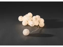 Konstsmide LED-Lichterkette Weiße Baumwollkugeln 16 Dioden