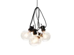 Konstsmide LED-Lichterkette Globeform System-Erweiterung 10 m Schwarz