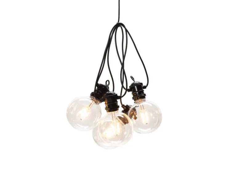 Konstsmide LED-Lichterkette Globeform System-Erweiterung 10 m Schwarz