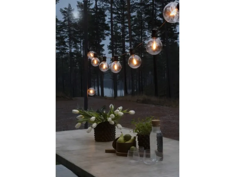 Konstsmide LED-Lichterkette Globeform System-Erweiterung 10 m Schwarz