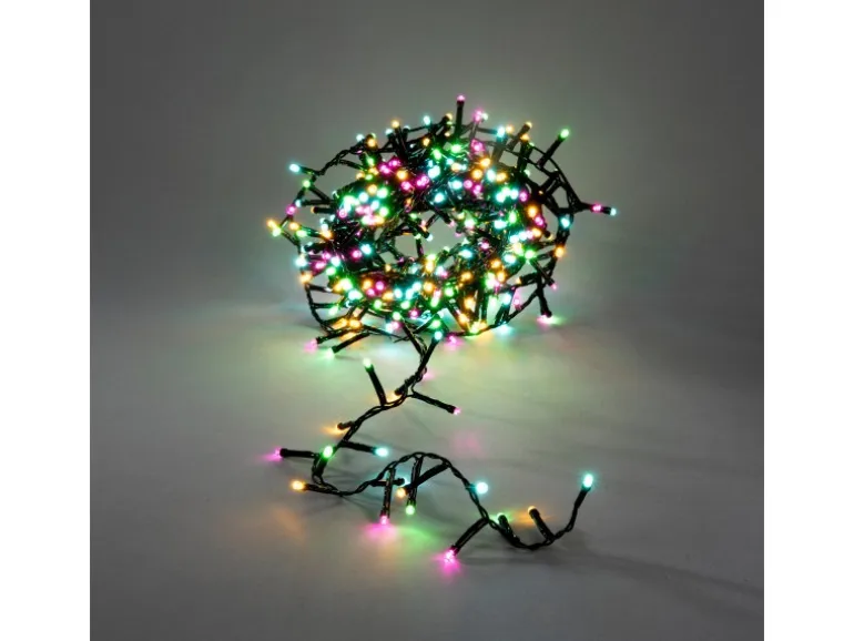 Konstsmide LED-Lichterkette Cluster 600 Dioden für Außen Bunt