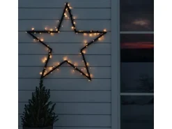 Konstsmide LED-Lichterkette Solar 200 LEDs Bernsteinfarben ca. 4 m