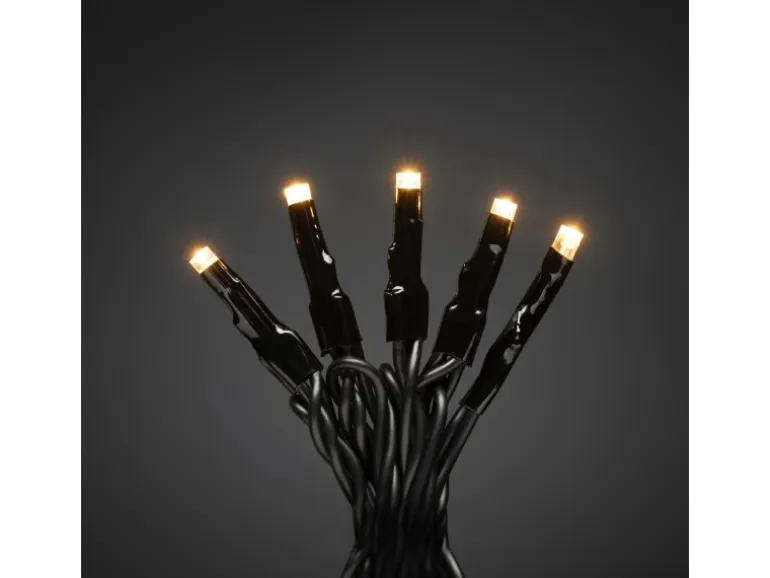 Konstsmide LED-Lichterkette Solar 200 LEDs Bernsteinfarben ca. 4 m