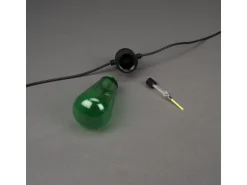 Konstsmide LED-Lichterkette Water Drop 10 Bunte Birnen 4,5 m Schwarz