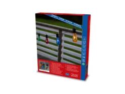 Konstsmide LED-Lichterkette Water Drop 10 Bunte Birnen 4,5 m Schwarz