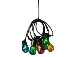 Konstsmide LED-Lichterkette Outdoor Biergarten 20 Birnen Bunt