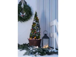 Konstsmide LED-Lichterkette 80 bunte LEDs Schwarzes Kabel 2.264 cm