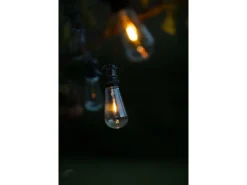 Konstsmide LED-Lichterkette Water Drop 10 Klare Birnen 4,50 m Schwarz